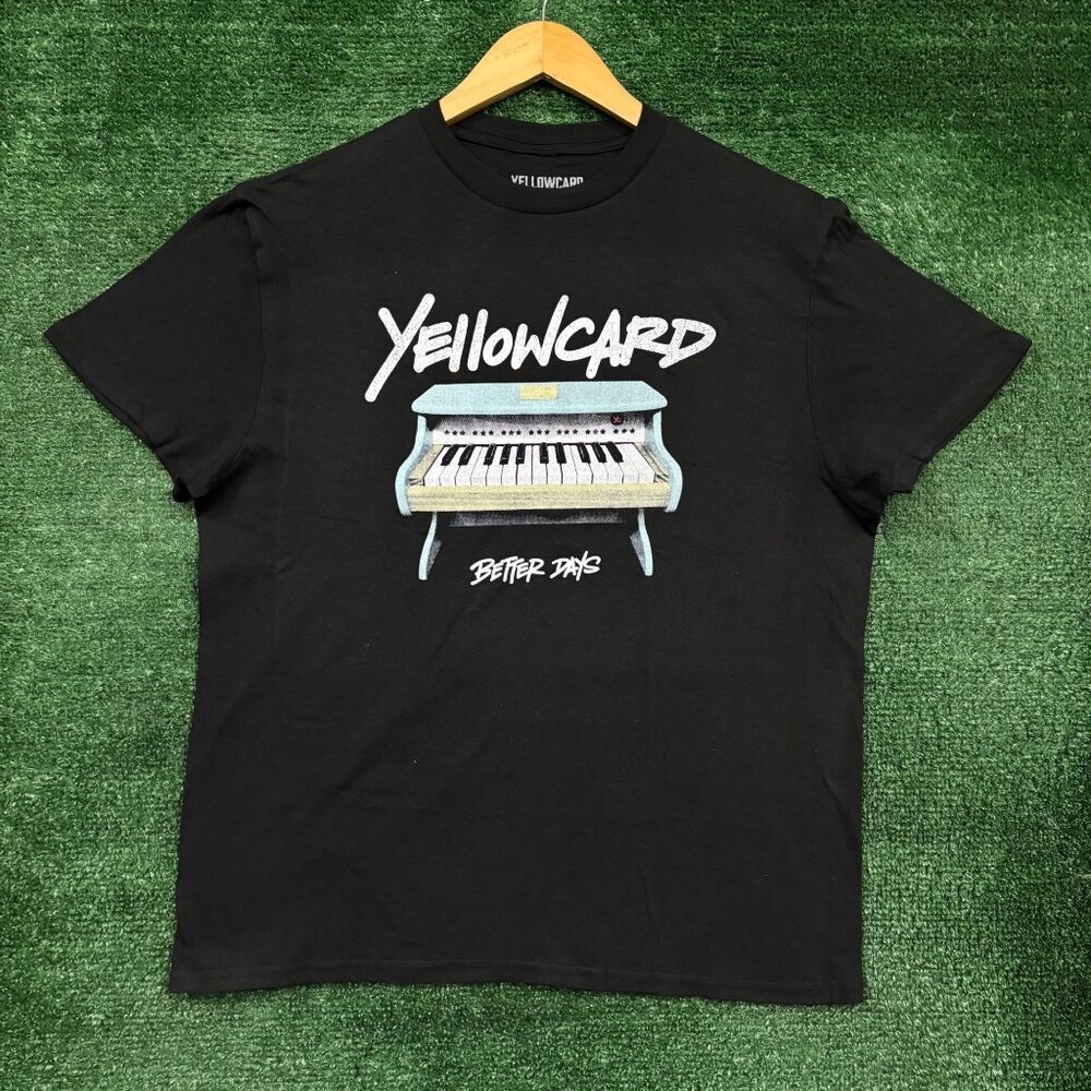 Yellowcard Better Days Keyboard T-Shirt Size Medium